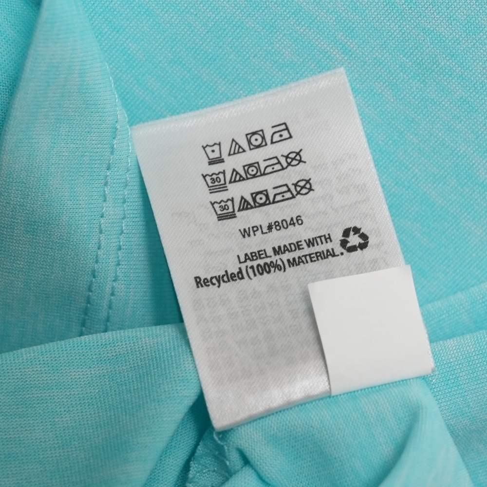 Alfani Polo Shirt Mens XL Blue Stretch Short Sleeve Space Dye Performance - Picture 6 of 10